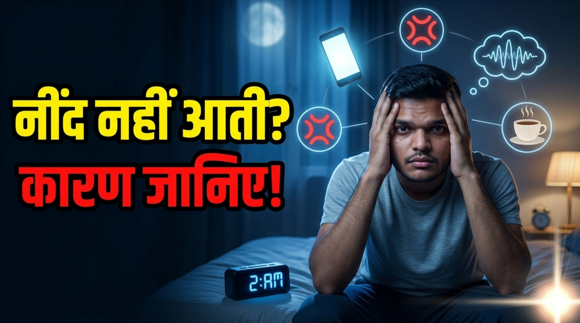 रात को नींद नहीं आती क्या करें – नींद नहीं आने के मुख्य कारण
